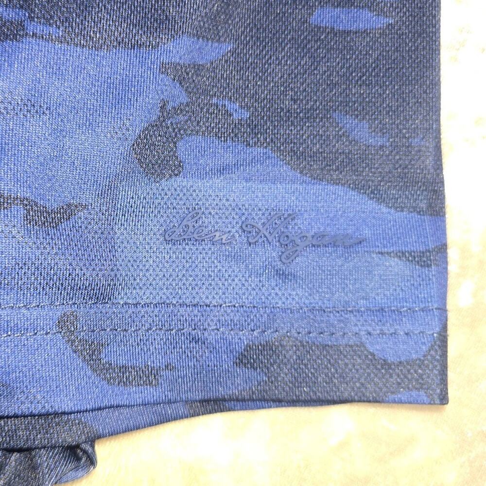 Ben Hogan Men's Blue Camo Golf Polo Sz L - Picture 2 of 3